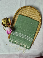 Soothing Green Shantipuri Pure Cotton Saree - Lightweight & Breathable